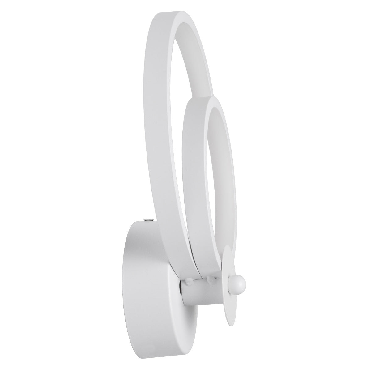 GloboStar® FREDDIE 61077 Φωτιστικό Τοίχου - Απλίκα Design LED CCT 15W 1800lm 300° AC 220-240V - Εναλλαγή Φωτισμού μέσω Διακόπτη On/Off All In One Ψυχρό 6000k+Φυσικό 4500k+Θερμό 2700k Μ20 x Π7.5 x Υ25cm - Λευκό - ledmania.gr