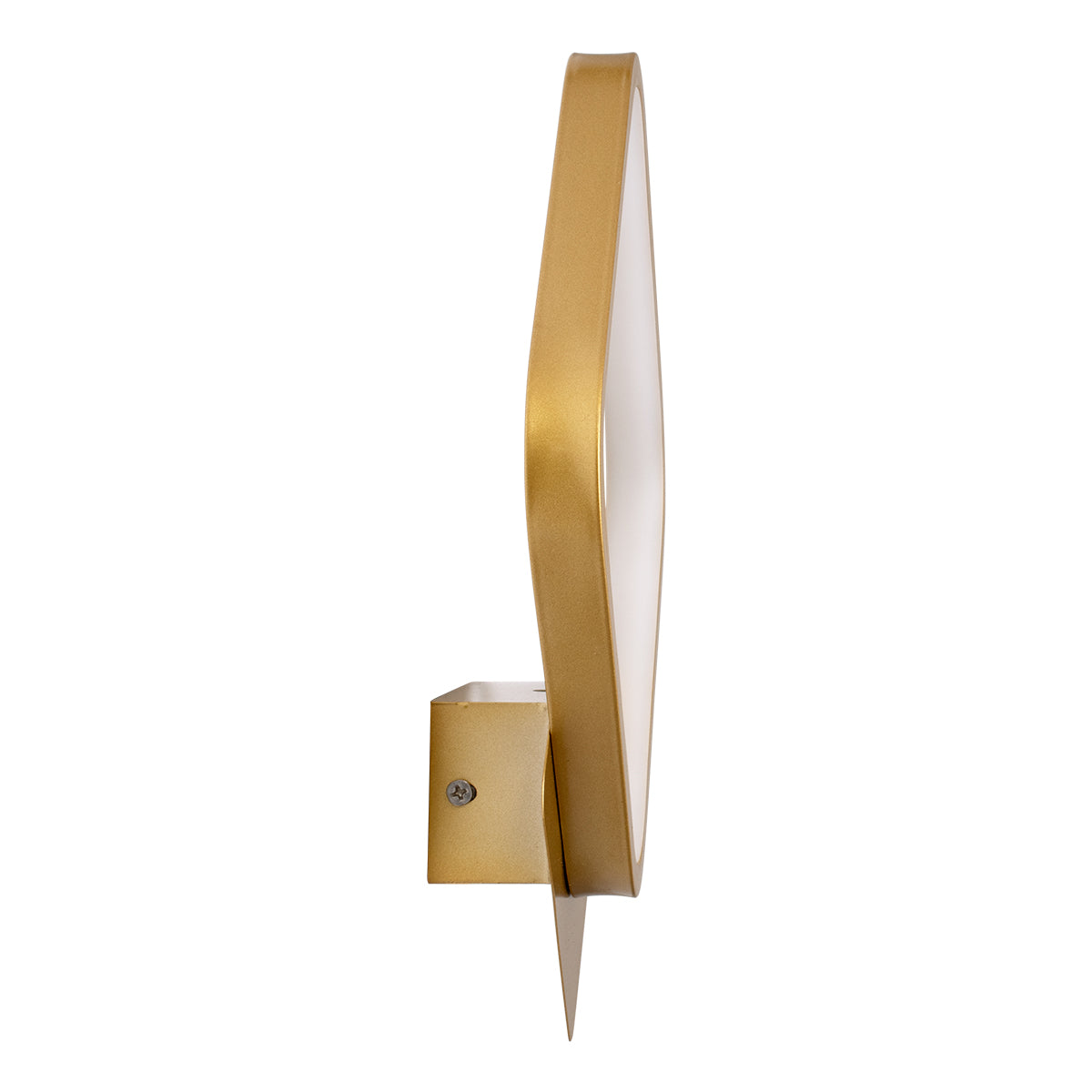 GloboStar® LENA 61081 Φωτιστικό Τοίχου - Απλίκα Design LED CCT 12W 1440lm 300° AC 220-240V - Εναλλαγή Φωτισμού μέσω Διακόπτη On/Off All In One Ψυχρό 6000k+Φυσικό 4500k+Θερμό 2700k Μ25 x Π5.5 x Υ29.5cm - Χρυσό Βούρτσας - ledmania.gr