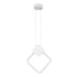 GloboStar® MARY 61083 Κρεμαστό Φωτιστικό Οροφής Design LED CCT 12W 1440lm 300° AC 220-240V - Εναλλαγή Φωτισμού μέσω Διακόπτη On/Off All In One Ψυχρό 6000k+Φυσικό 4500k+Θερμό 2700k Μ20 x Π2.3 x Υ28.5cm - Λευκό - ledmania.gr