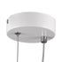 GloboStar® MARY 61083 Κρεμαστό Φωτιστικό Οροφής Design LED CCT 12W 1440lm 300° AC 220-240V - Εναλλαγή Φωτισμού μέσω Διακόπτη On/Off All In One Ψυχρό 6000k+Φυσικό 4500k+Θερμό 2700k Μ20 x Π2.3 x Υ28.5cm - Λευκό - ledmania.gr
