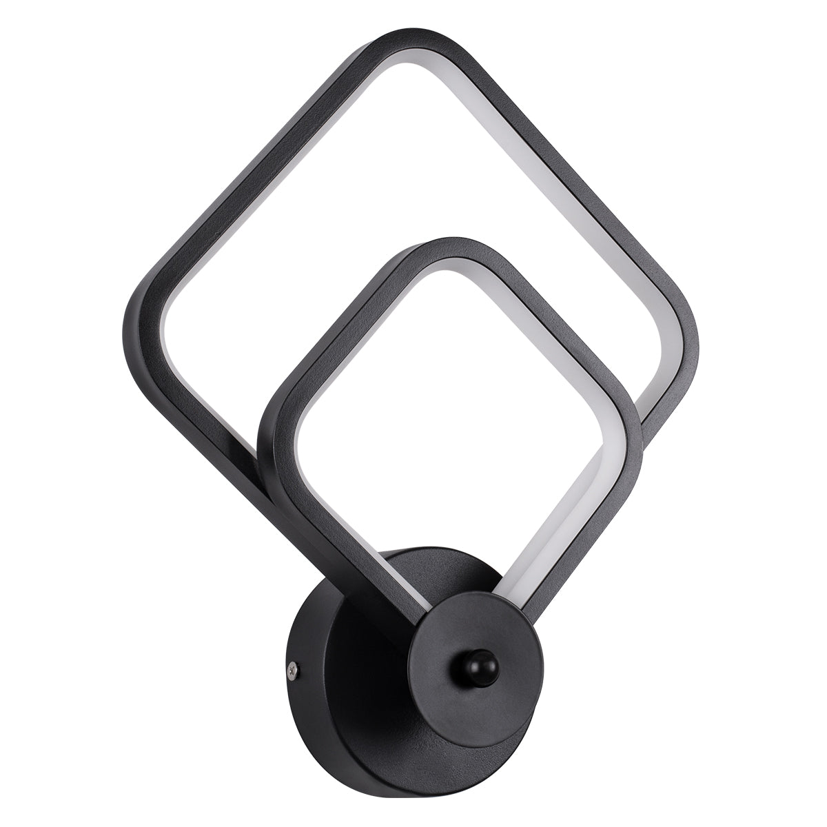 GloboStar® ANNA 61085 Φωτιστικό Τοίχου - Απλίκα Design LED CCT 15W 1800lm 300° AC 220-240V - Εναλλαγή Φωτισμού μέσω Διακόπτη On/Off All In One Ψυχρό 6000k+Φυσικό 4500k+Θερμό 2700k Μ25 x Π8 x Υ30cm - Μαύρο - ledmania.gr