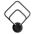 GloboStar® ANNA 61085 Φωτιστικό Τοίχου - Απλίκα Design LED CCT 15W 1800lm 300° AC 220-240V - Εναλλαγή Φωτισμού μέσω Διακόπτη On/Off All In One Ψυχρό 6000k+Φυσικό 4500k+Θερμό 2700k Μ25 x Π8 x Υ30cm - Μαύρο - ledmania.gr