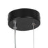GloboStar® ILDI 61088 Κρεμαστό Φωτιστικό Οροφής Design LED CCT 12W 1440lm 300° AC 220-240V - Εναλλαγή Φωτισμού μέσω Διακόπτη On/Off All In One Ψυχρό 6000k+Φυσικό 4500k+Θερμό 2700k Μ10 x Π2.3 x Υ38cm - Μαύρο - ledmania.gr