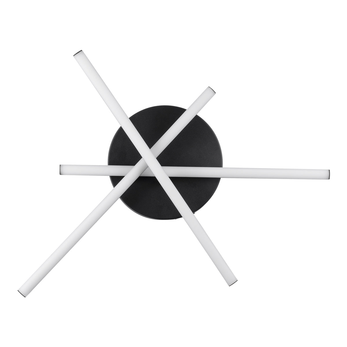 GLOBOSTAR® DRACO 61093 Μοντέρνο Φωτιστικό Οροφής LED 45W 5535lm 120° AC 220-240V IP20 Ρυθμιζόμενο Λευκό CCT με Χειριστήριο από 2700K έως 6000K Dimmable - Lumileds SMD Chip - Μαύρο Ματ - Μ50 x Π50 x Υ11cm - 3 Χρόνια Εγγύηση