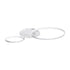 GloboStar® NEMESIS 61106 Φωτιστικό Οροφής Δαχτυλίδι-Κύκλος LED CCT 67W 7573lm 360° AC 220-240V - Εναλλαγή Φωτισμού μέσω Τηλεχειριστηρίου All In One Ψυχρό 6000k+Φυσικό 4500k+Θερμό 2700k Dimmable Φ25+45cm+BackLight - Λευκό - 3 Years Warranty