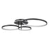 GLOBOSTAR® NEMESIS 61108 Μοντέρνο Φωτιστικό Οροφής LED 98W 11858lm 360° AC 220-240V IP20 Ρυθμιζόμενο Λευκό CCT με Χειριστήριο από 2700K έως 6000K Dimmable - Lumileds SMD Chip - Μαύρο Ματ - Μ89 x Π60 x Υ19cm - 3 Χρόνια Εγγύηση - ledmania.gr