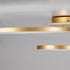 GLOBOSTAR® NEMESIS 61110 Μοντέρνο Φωτιστικό Οροφής LED 98W 11858lm 360° AC 220-240V IP20 Ρυθμιζόμενο Λευκό CCT με Χειριστήριο από 2700K έως 6000K Dimmable - Lumileds SMD Chip - Χρυσό Βούρτσας - Μ89 x Π60 x Υ19cm - 3 Χρόνια Εγγύηση - ledmania.gr