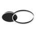 GLOBOSTAR® VENOM 61117 Μοντέρνο Φωτιστικό Οροφής LED 45W 5445lm 360° AC 220-240V IP20 Ρυθμιζόμενο Λευκό CCT με Χειριστήριο από 2700K έως 6000K Dimmable - Lumileds SMD Chip - Μαύρο Ματ - Μ60 x Π40 x Υ7.5cm - 3 Χρόνια Εγγύηση