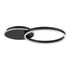GLOBOSTAR® VENOM 61117 Μοντέρνο Φωτιστικό Οροφής LED 45W 5445lm 360° AC 220-240V IP20 Ρυθμιζόμενο Λευκό CCT με Χειριστήριο από 2700K έως 6000K Dimmable - Lumileds SMD Chip - Μαύρο Ματ - Μ60 x Π40 x Υ7.5cm - 3 Χρόνια Εγγύηση