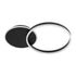 GLOBOSTAR® VENOM 61117 Μοντέρνο Φωτιστικό Οροφής LED 45W 5445lm 360° AC 220-240V IP20 Ρυθμιζόμενο Λευκό CCT με Χειριστήριο από 2700K έως 6000K Dimmable - Lumileds SMD Chip - Μαύρο Ματ - Μ60 x Π40 x Υ7.5cm - 3 Χρόνια Εγγύηση