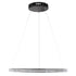 GLOBOSTAR® DIAMOND 61130 Μοντέρνο Κρεμαστό Φωτιστικό Οροφής LED 45W 5230lm 360° AC 220-240V IP20 Ρυθμιζόμενο Λευκό CCT με Χειριστήριο από 2700K έως 6000K Dimmable - Lumileds SMD Chip - Μαυρό Ματ - Μ60 x Π60 x Υ3cm - 3 Χρόνια Εγγύηση - ledmania.gr