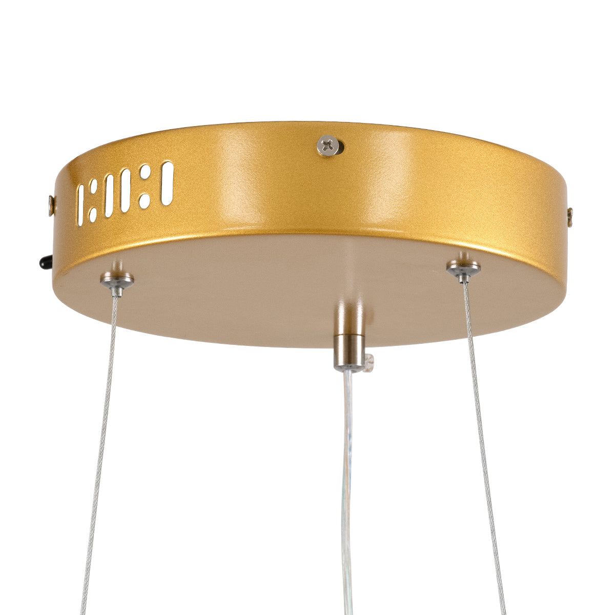 GLOBOSTAR® DIAMOND 61131 Μοντέρνο Κρεμαστό Φωτιστικό Οροφής LED 45W 5230lm 360° AC 220-240V IP20 Ρυθμιζόμενο Λευκό CCT με Χειριστήριο από 2700K έως 6000K Dimmable - Lumileds SMD Chip - Χρυσό Βούρτσας - Μ60 x Π60 x Υ3cm - 3 Χρόνια Εγγύηση - ledmania.gr