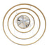 GloboStar® DIAMOND TRIO 61139-DECO Κρεμαστό Φωτιστικό Δαχτυλίδι-Κύκλος LED CCT 120W 14723lm 360° AC 220-240V - Εναλλαγή Φωτισμού μέσω Τηλεχειριστηρίου All In One Ψυχρό 6000k+Φυσικό 4500k+Θερμό 2700k Dimmable Φ40+60+80cm - Χρυσό Βούρτσας - 3 Years Warranty - ledmania.gr
