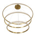 GloboStar® DIAMOND TRIO 61141-DECO Κρεμαστό Φωτιστικό Δαχτυλίδι-Κύκλος LED CCT 150W 18379lm 360° AC 220-240V - Εναλλαγή Φωτισμού μέσω Τηλεχειριστηρίου All In One Ψυχρό 6000k+Φυσικό 4500k+Θερμό 2700k Dimmable Φ60+80+100cm - Χρυσό Βούρτσας - 3 Years Warrant - ledmania.gr