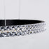 GloboStar® DIAMOND TETRA 61148 Κρεμαστό Φωτιστικό Δαχτυλίδι-Κύκλος LED CCT 150W 18379lm 360° AC 220-240V - Εναλλαγή Φωτισμού μέσω Τηλεχειριστηρίου All In One Ψυχρό 6000k+Φυσικό 4500k+Θερμό 2700k Dimmable Φ25+40+60+80cm - Μαύρο - 3 Years Warranty - ledmania.gr