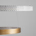 GLOBOSTAR® DIAMOND DUO 61151 Μοντέρνο Κρεμαστό Φωτιστικό Οροφής LED 75W 8743lm 360° AC 220-240V IP20 Ρυθμιζόμενο Λευκό CCT με Χειριστήριο από 2700K έως 6000K Dimmable - Lumileds SMD Chip - Χρυσό Βούρτσας - Μ60 x Π60 x Υ40cm - 3 Χρόνια Εγγύηση - ledmania.gr