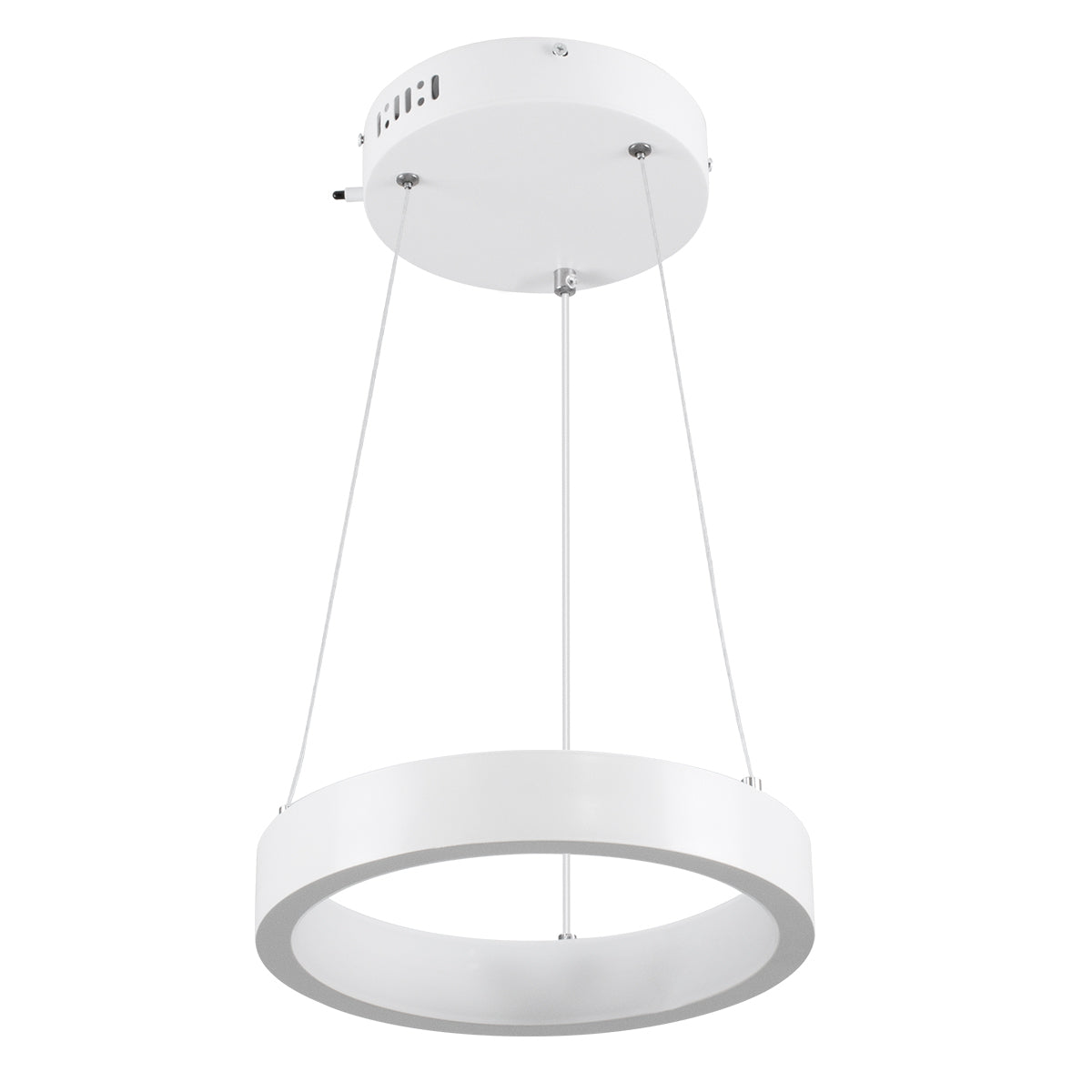 GloboStar® NEMESIS 61153 Κρεμαστό Φωτιστικό Δαχτυλίδι-Κύκλος LED CCT 20W 2356lm 360° AC 220-240V - Εναλλαγή Φωτισμού μέσω Τηλεχειριστηρίου All In One Ψυχρό 6000k+Φυσικό 4500k+Θερμό 2700k Dimmable Φ25cm - Λευκό - 3 Years Warranty - ledmania.gr