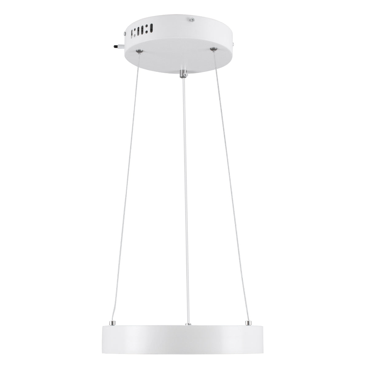 GloboStar® NEMESIS 61153 Κρεμαστό Φωτιστικό Δαχτυλίδι-Κύκλος LED CCT 20W 2356lm 360° AC 220-240V - Εναλλαγή Φωτισμού μέσω Τηλεχειριστηρίου All In One Ψυχρό 6000k+Φυσικό 4500k+Θερμό 2700k Dimmable Φ25cm - Λευκό - 3 Years Warranty - ledmania.gr