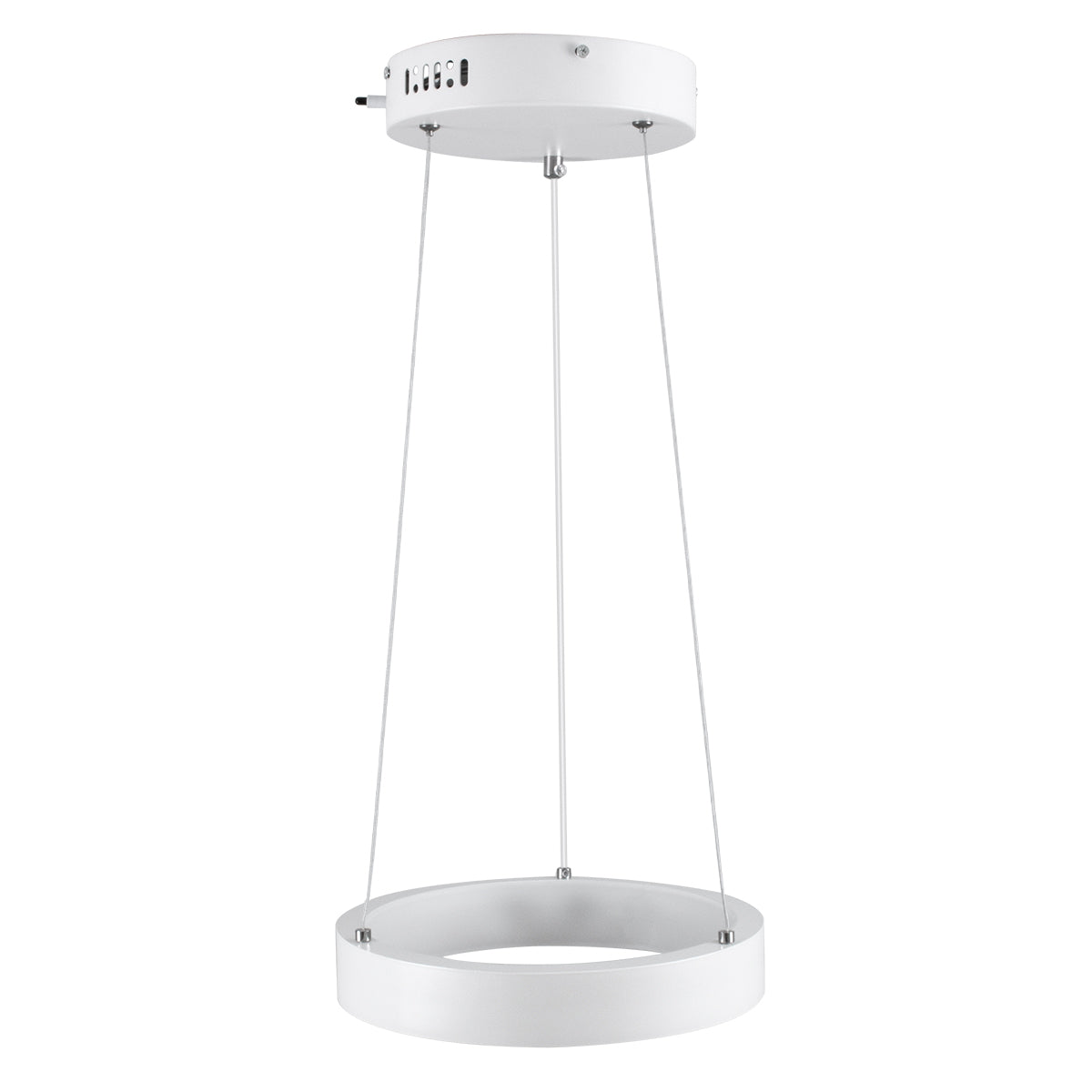 GloboStar® NEMESIS 61153 Κρεμαστό Φωτιστικό Δαχτυλίδι-Κύκλος LED CCT 20W 2356lm 360° AC 220-240V - Εναλλαγή Φωτισμού μέσω Τηλεχειριστηρίου All In One Ψυχρό 6000k+Φυσικό 4500k+Θερμό 2700k Dimmable Φ25cm - Λευκό - 3 Years Warranty - ledmania.gr