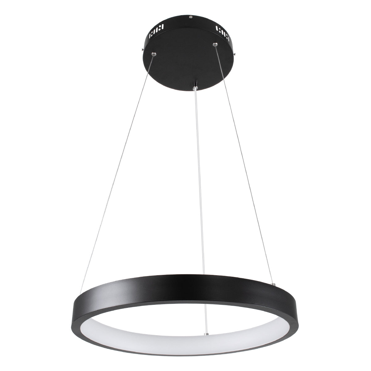 GLOBOSTAR® NEMESIS 61155 Μοντέρνο Κρεμαστό Φωτιστικό Οροφής LED 30W 3513lm 360° AC 220-240V IP20 Ρυθμιζόμενο Λευκό CCT με Χειριστήριο από 2700K έως 6000K Dimmable - Lumileds SMD Chip - Μαυρό Ματ - Μ40 x Π40 x Υ4cm - 3 Χρόνια Εγγύηση - ledmania.gr