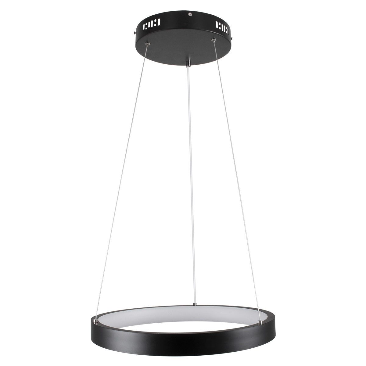 GLOBOSTAR® NEMESIS 61155 Μοντέρνο Κρεμαστό Φωτιστικό Οροφής LED 30W 3513lm 360° AC 220-240V IP20 Ρυθμιζόμενο Λευκό CCT με Χειριστήριο από 2700K έως 6000K Dimmable - Lumileds SMD Chip - Μαυρό Ματ - Μ40 x Π40 x Υ4cm - 3 Χρόνια Εγγύηση - ledmania.gr