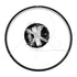 GloboStar® NEMESIS 61158 Κρεμαστό Φωτιστικό Δαχτυλίδι-Κύκλος LED CCT 45W 5230lm 360° AC 220-240V - Εναλλαγή Φωτισμού μέσω Τηλεχειριστηρίου All In One Ψυχρό 6000k+Φυσικό 4500k+Θερμό 2700k Dimmable Φ60cm - Μαύρο - 3 Years Warranty - ledmania.gr