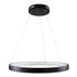GloboStar® NEMESIS 61158 Κρεμαστό Φωτιστικό Δαχτυλίδι-Κύκλος LED CCT 45W 5230lm 360° AC 220-240V - Εναλλαγή Φωτισμού μέσω Τηλεχειριστηρίου All In One Ψυχρό 6000k+Φυσικό 4500k+Θερμό 2700k Dimmable Φ60cm - Μαύρο - 3 Years Warranty - ledmania.gr