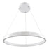 GloboStar® NEMESIS 61159 Κρεμαστό Φωτιστικό Δαχτυλίδι-Κύκλος LED CCT 45W 5230lm 360° AC 220-240V - Εναλλαγή Φωτισμού μέσω Τηλεχειριστηρίου All In One Ψυχρό 6000k+Φυσικό 4500k+Θερμό 2700k Dimmable Φ60cm - Λευκό - 3 Years Warranty - ledmania.gr