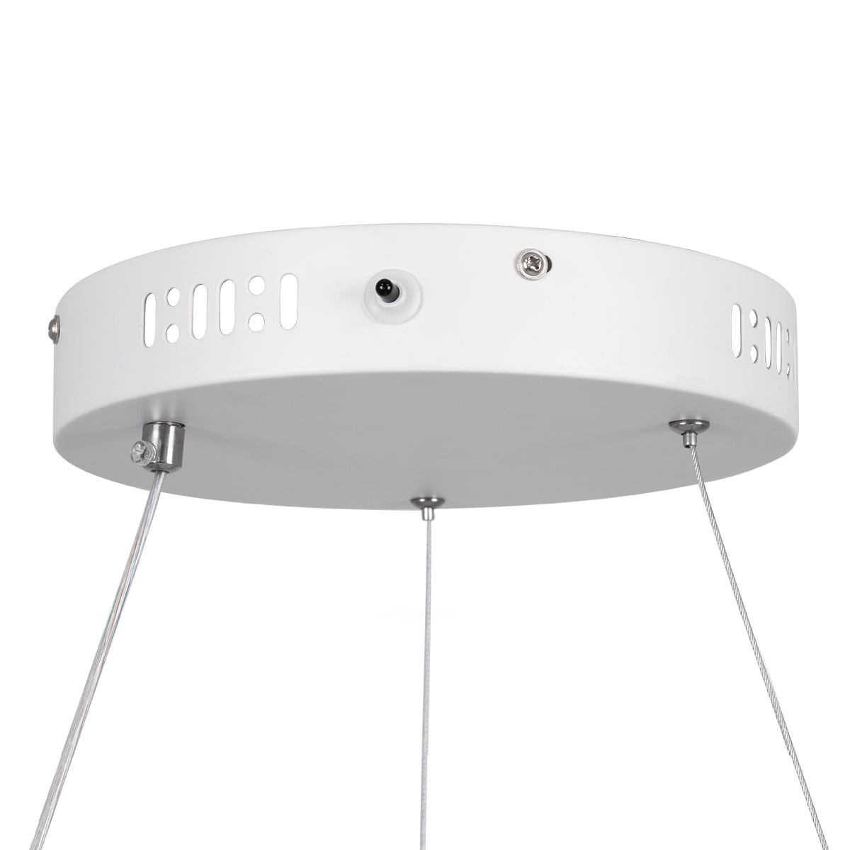 GloboStar® NEMESIS 61159 Κρεμαστό Φωτιστικό Δαχτυλίδι-Κύκλος LED CCT 45W 5230lm 360° AC 220-240V - Εναλλαγή Φωτισμού μέσω Τηλεχειριστηρίου All In One Ψυχρό 6000k+Φυσικό 4500k+Θερμό 2700k Dimmable Φ60cm - Λευκό - 3 Years Warranty - ledmania.gr