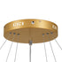 GLOBOSTAR® NEMESIS TRIO 61172 Μοντέρνο Κρεμαστό Φωτιστικό Οροφής LED 120W 14723lm 360° AC 220-240V IP20 Ρυθμιζόμενο Λευκό CCT με Χειριστήριο από 2700K έως 6000K Dimmable - Lumileds SMD Chip - Χρυσό Βούρτσας - Μ80 x Π80 x Υ60cm - 3 Χρόνια Εγγύηση - ledmania.gr