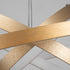 GloboStar® NEMESIS TRIO 61172-DECO Κρεμαστό Φωτιστικό Δαχτυλίδι-Κύκλος LED CCT 120W 14723lm 360° AC 220-240V - Εναλλαγή Φωτισμού μέσω Τηλεχειριστηρίου All In One Ψυχρό 6000k+Φυσικό 4500k+Θερμό 2700k Dimmable Φ40+60+80cm - Χρυσό Βούρτσας - 3 Years Warranty - ledmania.gr