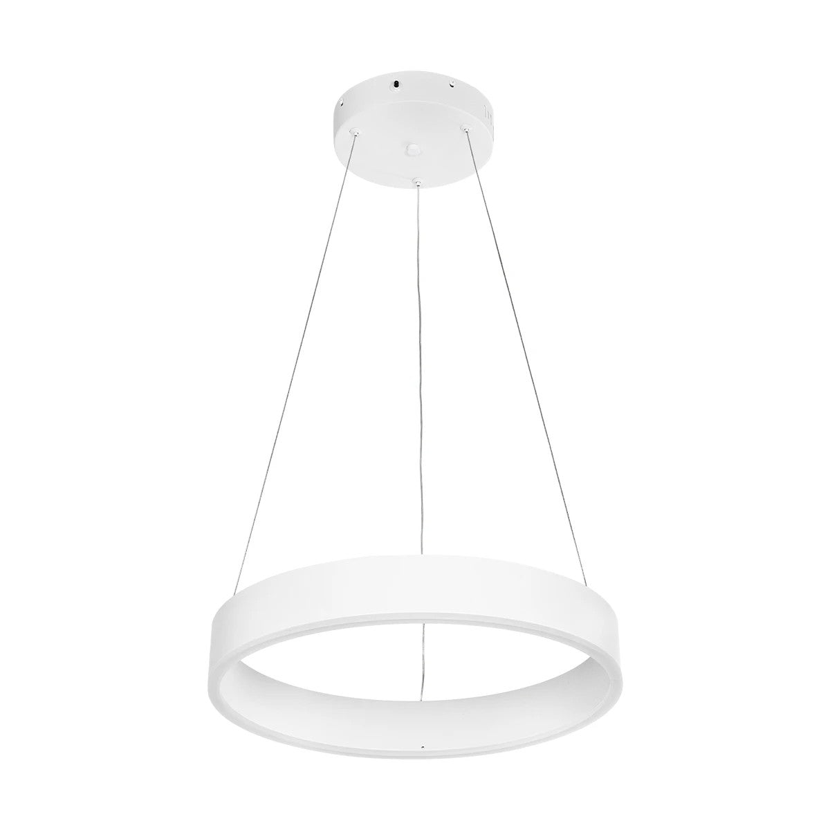 GLOBOSTAR® VENOM 61174 Μοντέρνο Κρεμαστό Φωτιστικό Οροφής LED 30W 3513lm 120° AC 220-240V IP20 Ρυθμιζόμενο Λευκό CCT με Χειριστήριο από 2700K έως 6000K Dimmable - Lumileds SMD Chip - Λευκό Ματ - Μ40 x Π40 x Υ6.5cm - 3 Χρόνια Εγγύηση - ledmania.gr
