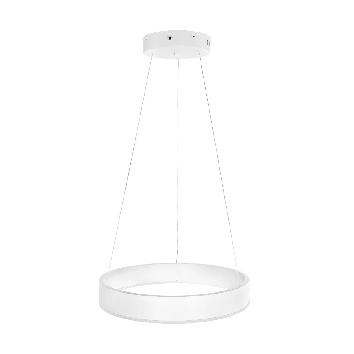 GLOBOSTAR® VENOM 61174 Μοντέρνο Κρεμαστό Φωτιστικό Οροφής LED 30W 3513lm 120° AC 220-240V IP20 Ρυθμιζόμενο Λευκό CCT με Χειριστήριο από 2700K έως 6000K Dimmable - Lumileds SMD Chip - Λευκό Ματ - Μ40 x Π40 x Υ6.5cm - 3 Χρόνια Εγγύηση - ledmania.gr