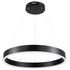 GloboStar® VENOM 61176 Κρεμαστό Φωτιστικό Δαχτυλίδι-Κύκλος LED CCT 45W 5269lm 120° AC 220-240V - Εναλλαγή Φωτισμού μέσω Τηλεχειριστηρίου All In One Ψυχρό 6000K+Φυσικό 4500K+Θερμό 2700K Dimmable Φ60cm - Μαύρο - 3 Years Warranty - ledmania.gr