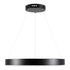 GloboStar® VENOM 61176 Κρεμαστό Φωτιστικό Δαχτυλίδι-Κύκλος LED CCT 45W 5269lm 120° AC 220-240V - Εναλλαγή Φωτισμού μέσω Τηλεχειριστηρίου All In One Ψυχρό 6000K+Φυσικό 4500K+Θερμό 2700K Dimmable Φ60cm - Μαύρο - 3 Years Warranty - ledmania.gr