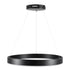 GloboStar® VENOM 61176 Κρεμαστό Φωτιστικό Δαχτυλίδι-Κύκλος LED CCT 45W 5269lm 120° AC 220-240V - Εναλλαγή Φωτισμού μέσω Τηλεχειριστηρίου All In One Ψυχρό 6000K+Φυσικό 4500K+Θερμό 2700K Dimmable Φ60cm - Μαύρο - 3 Years Warranty - ledmania.gr