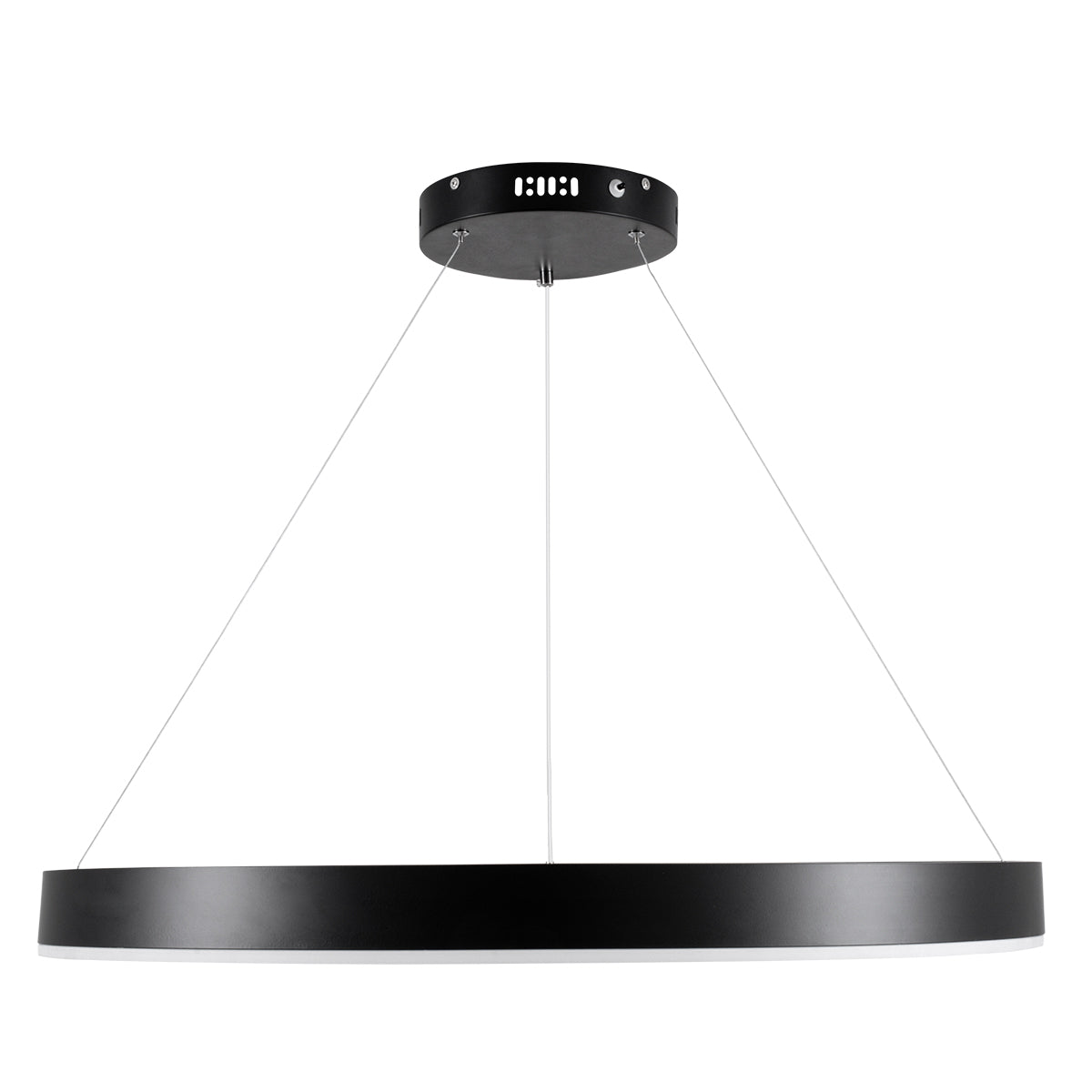 GLOBOSTAR® VENOM 61179 Μοντέρνο Κρεμαστό Φωτιστικό Οροφής LED 67W 7863lm 120° AC 220-240V IP20 Ρυθμιζόμενο Λευκό CCT με Χειριστήριο από 2700K έως 6000K Dimmable - Lumileds SMD Chip - Μαύρο Ματ - Μ80 x Π80 x Υ6.5cm - 3 Χρόνια Εγγύηση - ledmania.gr