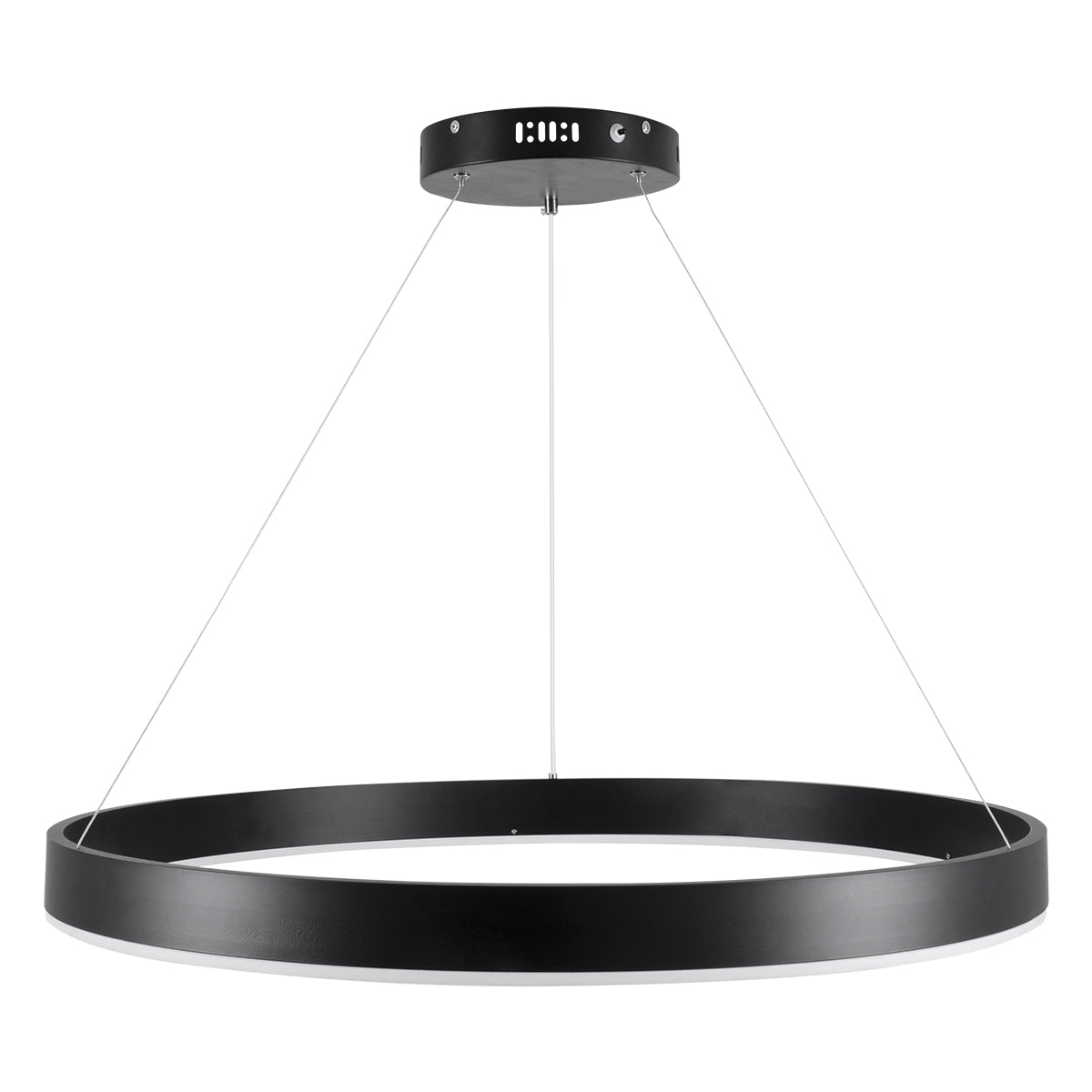 GLOBOSTAR® VENOM 61179 Μοντέρνο Κρεμαστό Φωτιστικό Οροφής LED 67W 7863lm 120° AC 220-240V IP20 Ρυθμιζόμενο Λευκό CCT με Χειριστήριο από 2700K έως 6000K Dimmable - Lumileds SMD Chip - Μαύρο Ματ - Μ80 x Π80 x Υ6.5cm - 3 Χρόνια Εγγύηση - ledmania.gr