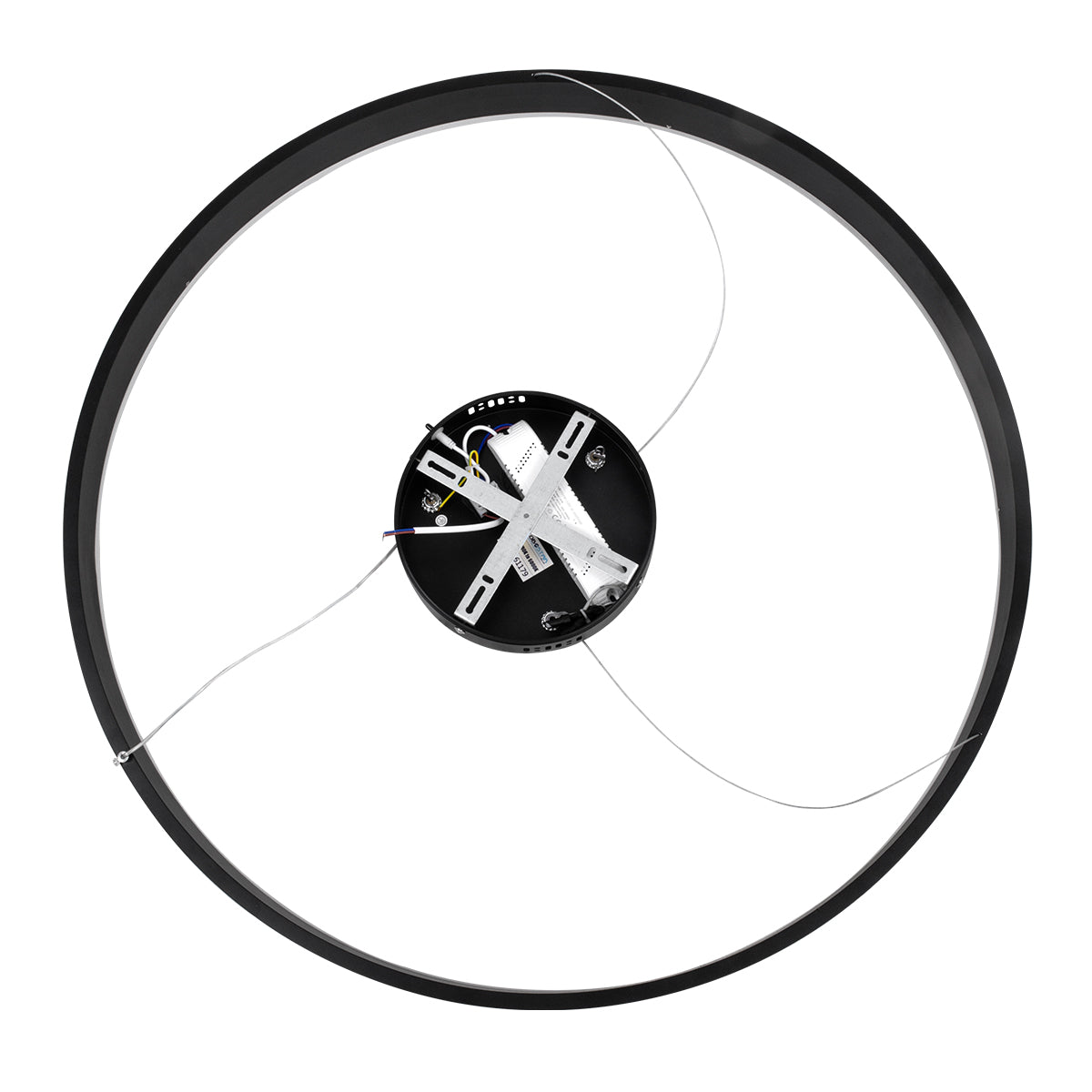 GLOBOSTAR® VENOM 61179 Μοντέρνο Κρεμαστό Φωτιστικό Οροφής LED 67W 7863lm 120° AC 220-240V IP20 Ρυθμιζόμενο Λευκό CCT με Χειριστήριο από 2700K έως 6000K Dimmable - Lumileds SMD Chip - Μαύρο Ματ - Μ80 x Π80 x Υ6.5cm - 3 Χρόνια Εγγύηση - ledmania.gr