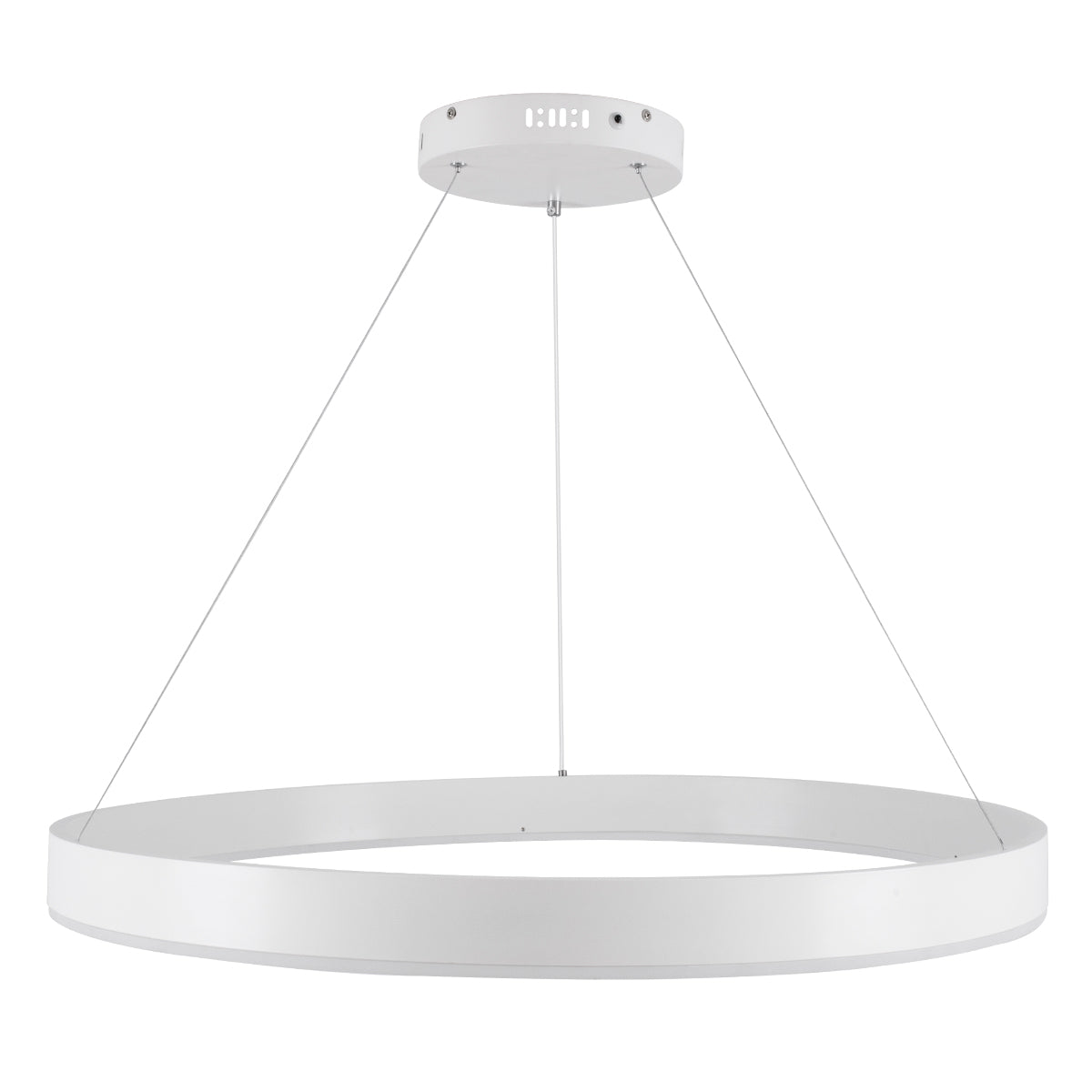 GLOBOSTAR® VENOM 61180 Μοντέρνο Κρεμαστό Φωτιστικό Οροφής LED 67W 7863lm 120° AC 220-240V IP20 Ρυθμιζόμενο Λευκό CCT με Χειριστήριο από 2700K έως 6000K Dimmable - Lumileds SMD Chip - Λευκό Ματ - Μ80 x Π80 x Υ6.5cm - 3 Χρόνια Εγγύηση - ledmania.gr