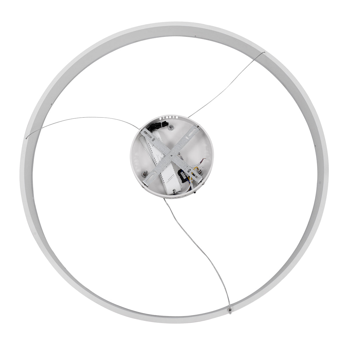 GLOBOSTAR® VENOM 61180 Μοντέρνο Κρεμαστό Φωτιστικό Οροφής LED 67W 7863lm 120° AC 220-240V IP20 Ρυθμιζόμενο Λευκό CCT με Χειριστήριο από 2700K έως 6000K Dimmable - Lumileds SMD Chip - Λευκό Ματ - Μ80 x Π80 x Υ6.5cm - 3 Χρόνια Εγγύηση - ledmania.gr