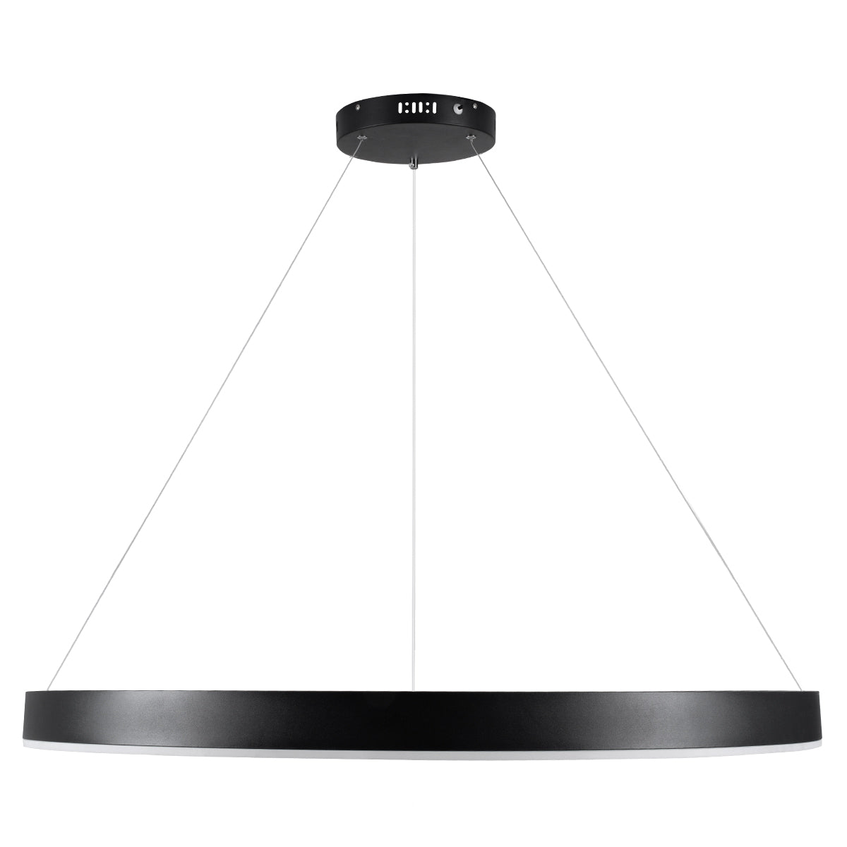 GLOBOSTAR® VENOM 61182 Μοντέρνο Κρεμαστό Φωτιστικό Οροφής LED 75W 8818lm 120° AC 220-240V IP20 Ρυθμιζόμενο Λευκό CCT με Χειριστήριο από 2700K έως 6000K Dimmable - Lumileds SMD Chip - Μαύρο Ματ - Μ100 x Π100 x Υ6.5cm - 3 Χρόνια Εγγύηση - ledmania.gr