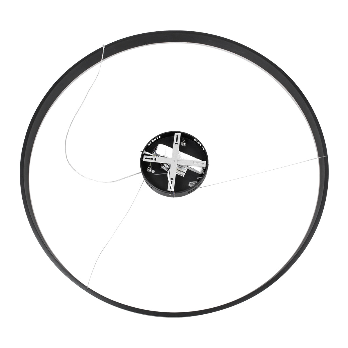 GLOBOSTAR® VENOM 61182 Μοντέρνο Κρεμαστό Φωτιστικό Οροφής LED 75W 8818lm 120° AC 220-240V IP20 Ρυθμιζόμενο Λευκό CCT με Χειριστήριο από 2700K έως 6000K Dimmable - Lumileds SMD Chip - Μαύρο Ματ - Μ100 x Π100 x Υ6.5cm - 3 Χρόνια Εγγύηση - ledmania.gr