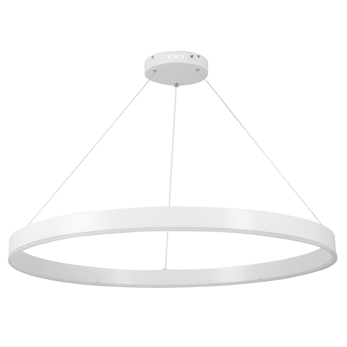 GLOBOSTAR® VENOM 61183 Μοντέρνο Κρεμαστό Φωτιστικό Οροφής LED 75W 8818lm 120° AC 220-240V IP20 Ρυθμιζόμενο Λευκό CCT με Χειριστήριο από 2700K έως 6000K Dimmable - Lumileds SMD Chip - Λευκό Ματ - Μ100 x Π100 x Υ6.5cm - 3 Χρόνια Εγγύηση - ledmania.gr