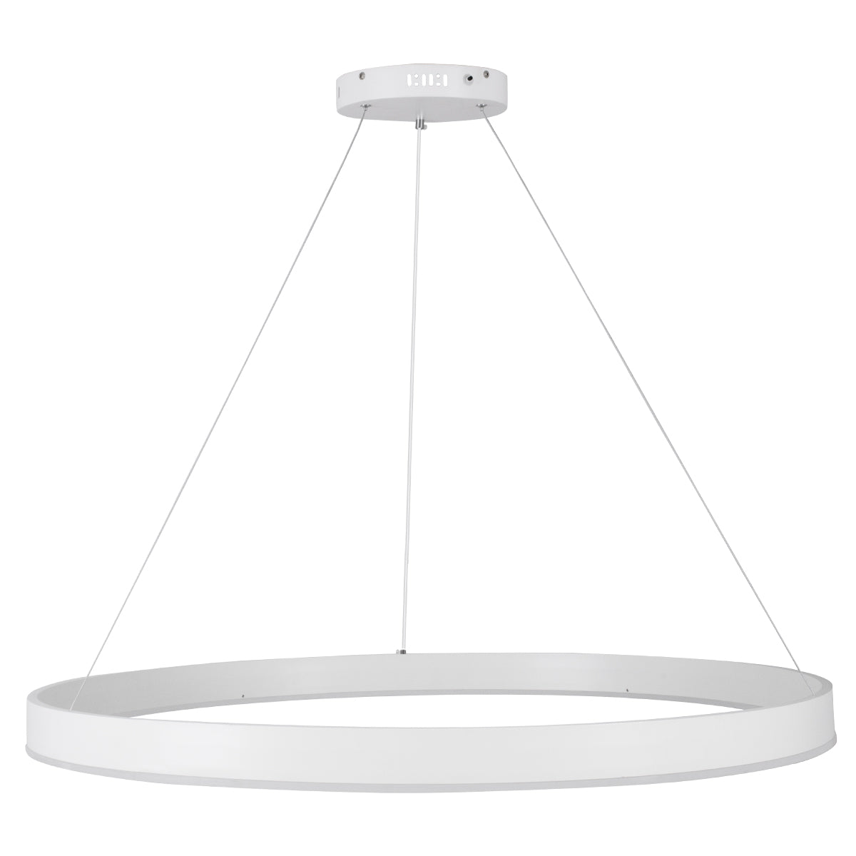 GLOBOSTAR® VENOM 61183 Μοντέρνο Κρεμαστό Φωτιστικό Οροφής LED 75W 8818lm 120° AC 220-240V IP20 Ρυθμιζόμενο Λευκό CCT με Χειριστήριο από 2700K έως 6000K Dimmable - Lumileds SMD Chip - Λευκό Ματ - Μ100 x Π100 x Υ6.5cm - 3 Χρόνια Εγγύηση - ledmania.gr