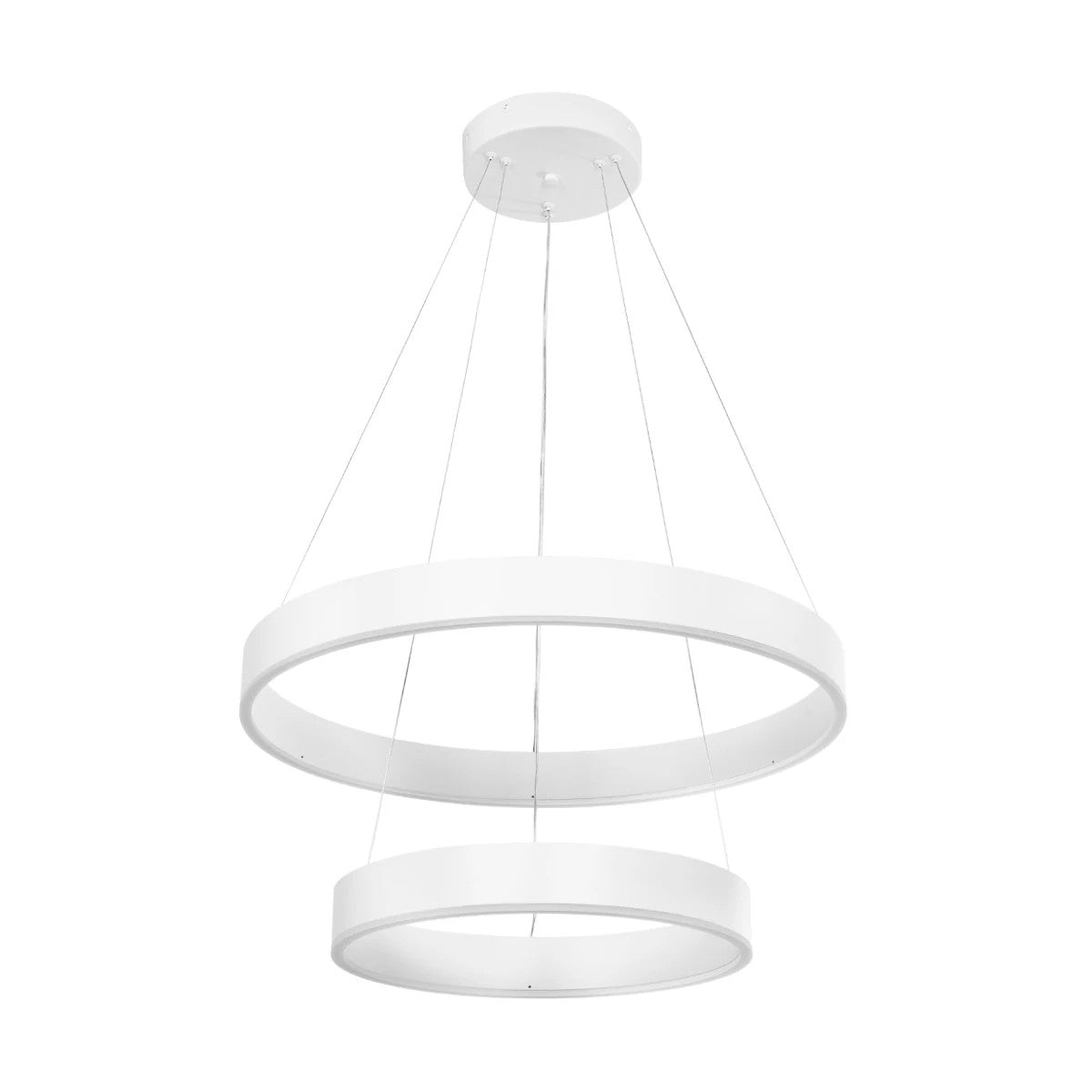 kelvo® VENOM 61186 Μοντέρνο Κρεμαστό Φωτιστικό Οροφής LED 75W 8818lm 120° AC 220-240V IP20 Ρυθμιζόμενο Λευκό CCT με Χειριστήριο από 2700K έως 6000K Dimmable - Lumileds SMD Chip - Λευκό Ματ - Μ60 x Π60 x Υ40cm - 3 Χρόνια Εγγύηση - ledmania.gr