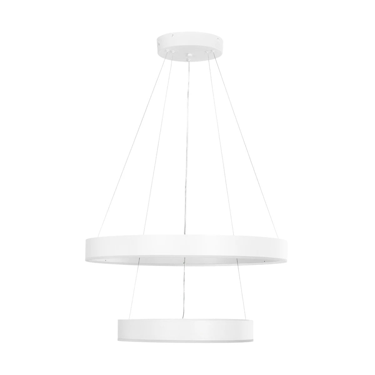 kelvo® VENOM 61186 Μοντέρνο Κρεμαστό Φωτιστικό Οροφής LED 75W 8818lm 120° AC 220-240V IP20 Ρυθμιζόμενο Λευκό CCT με Χειριστήριο από 2700K έως 6000K Dimmable - Lumileds SMD Chip - Λευκό Ματ - Μ60 x Π60 x Υ40cm - 3 Χρόνια Εγγύηση - ledmania.gr