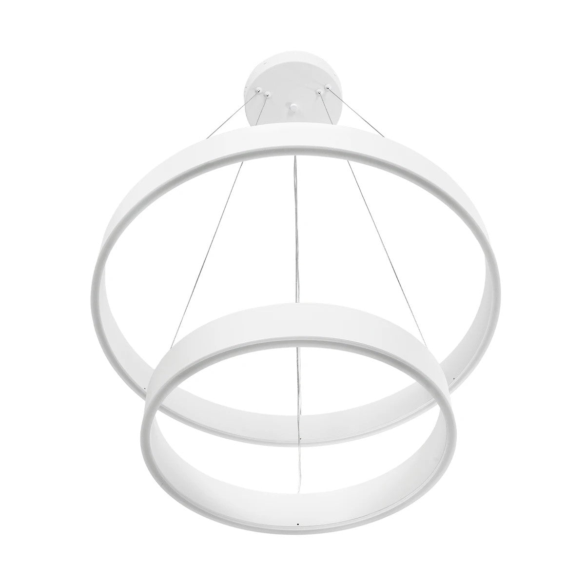 kelvo® VENOM 61186 Μοντέρνο Κρεμαστό Φωτιστικό Οροφής LED 75W 8818lm 120° AC 220-240V IP20 Ρυθμιζόμενο Λευκό CCT με Χειριστήριο από 2700K έως 6000K Dimmable - Lumileds SMD Chip - Λευκό Ματ - Μ60 x Π60 x Υ40cm - 3 Χρόνια Εγγύηση - ledmania.gr