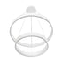 kelvo® VENOM 61186 Μοντέρνο Κρεμαστό Φωτιστικό Οροφής LED 75W 8818lm 120° AC 220-240V IP20 Ρυθμιζόμενο Λευκό CCT με Χειριστήριο από 2700K έως 6000K Dimmable - Lumileds SMD Chip - Λευκό Ματ - Μ60 x Π60 x Υ40cm - 3 Χρόνια Εγγύηση - ledmania.gr