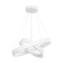 kelvo® VENOM 61186-DECO Μοντέρνο Κρεμαστό Φωτιστικό Οροφής LED 75W 8818lm 120° AC 220-240V IP20 Ρυθμιζόμενο Λευκό CCT με Χειριστήριο από 2700K έως 6000K Dimmable - Lumileds SMD Chip - Λευκό Ματ - Μ60 x Π60 x Υ40cm - 3 Χρόνια Εγγύηση - ledmania.gr